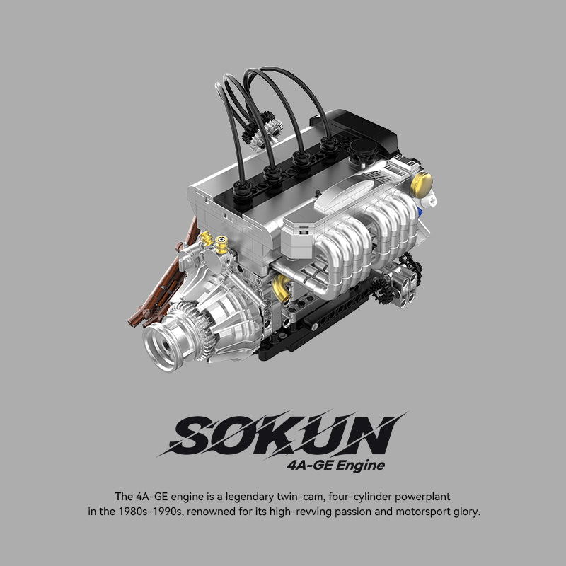 Brick MOC Toyota 4A-GE Engine - Brick Car Merchant