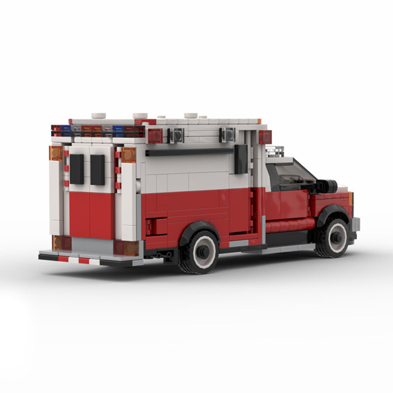 Brick MOC Ambulance - Brick Car Merchant