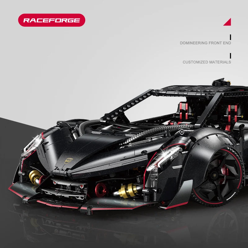 Brick MOC Lamborghini "Venomcraft" Veneno | 3809 pieces - Brick Car Merchant