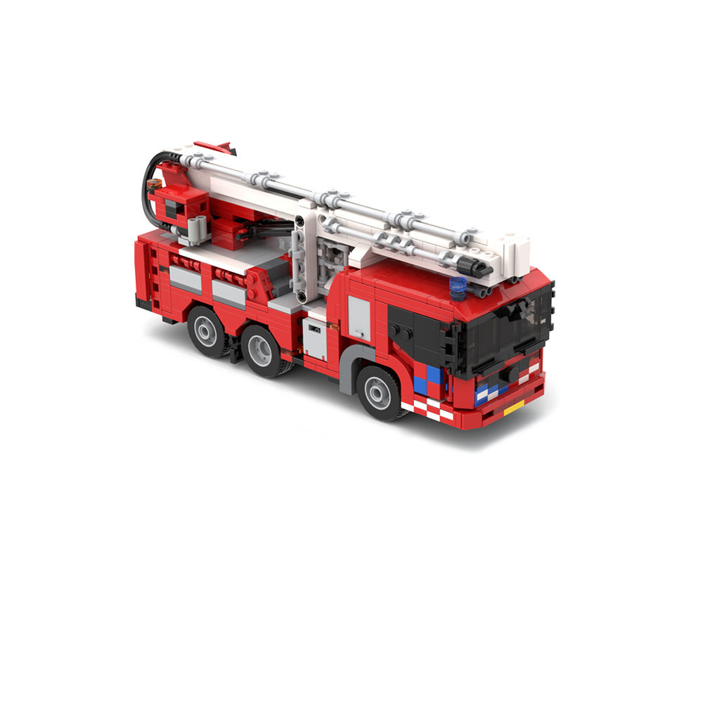 Brick MOC Econic Aerial Lift Fire Truck - Brick Car Merchant
