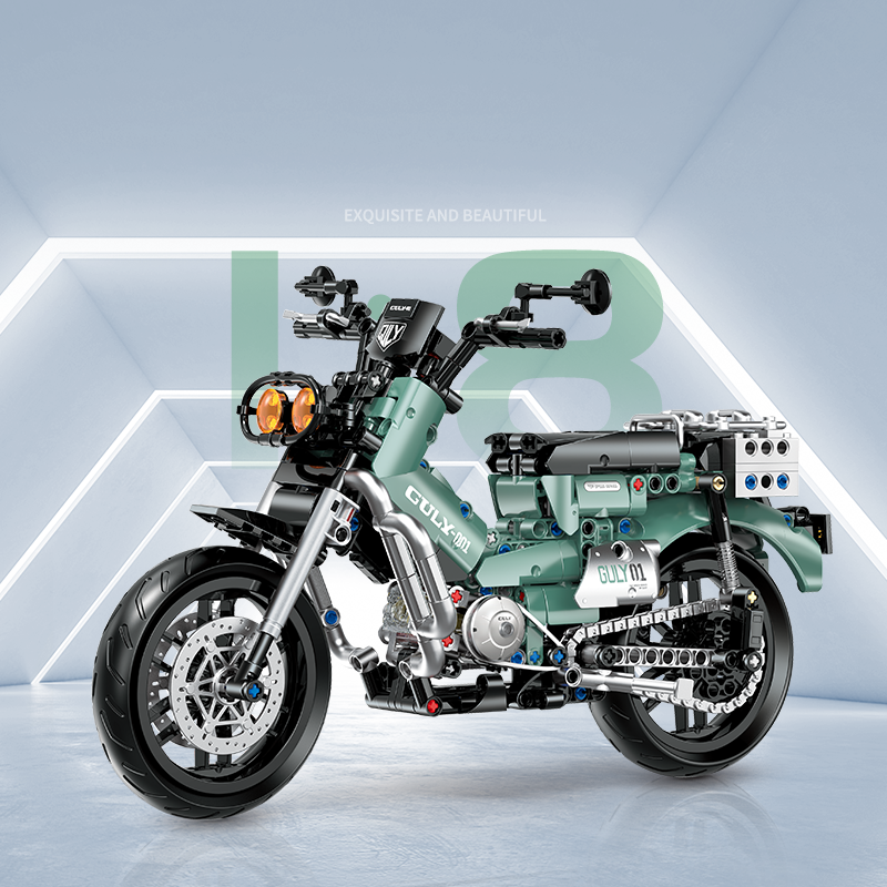 Honda Cross Cub CC110 Custom 1:8 building set - image 5