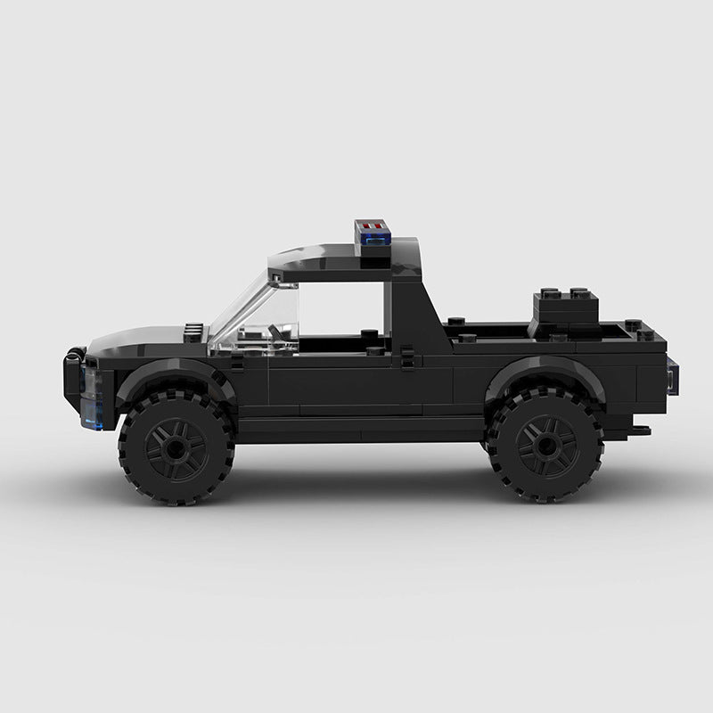 Brick MOC Police Pickup Truck - Brick Car Merchant