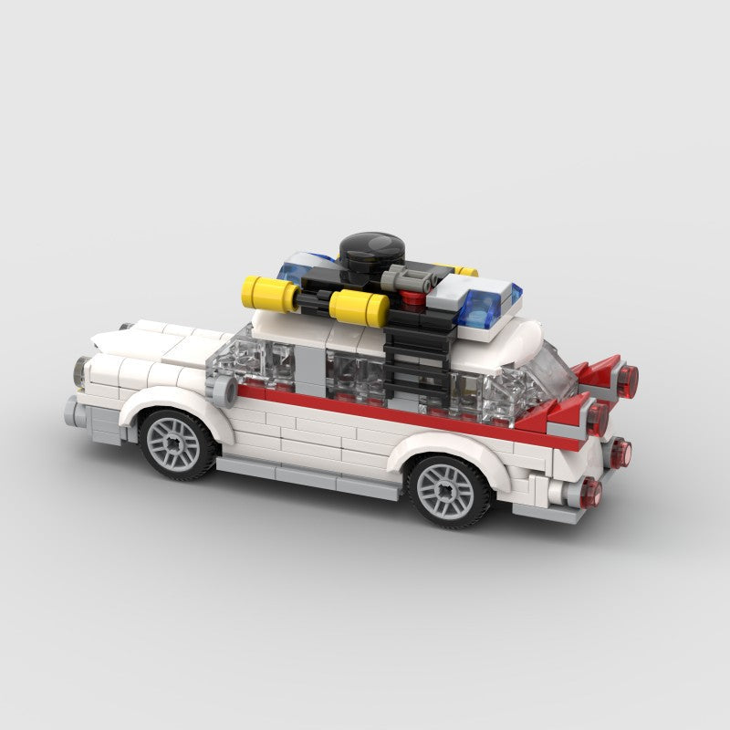 Brick MOC Ghostbusters Ecto-1 Cadillac Miller-Meteor Sentinel - Brick Car Merchant