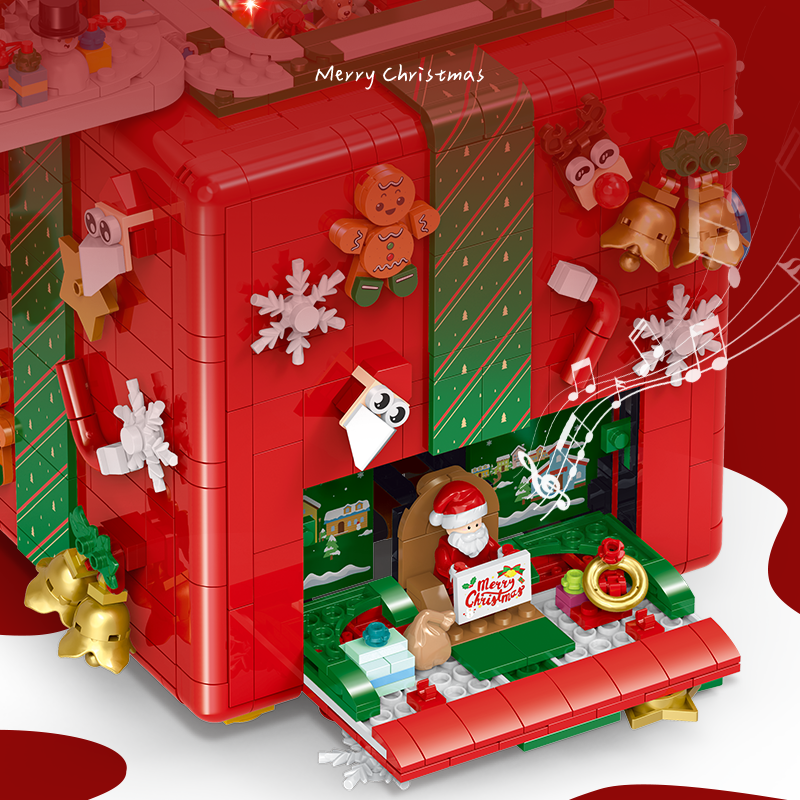 Brick MOC Winter Vault Christmas Gift Box | 2866 pieces - Brick Car Merchant
