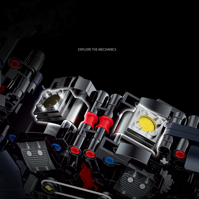Harley-Davidson Night Rod Black 1:8 building set - image 5