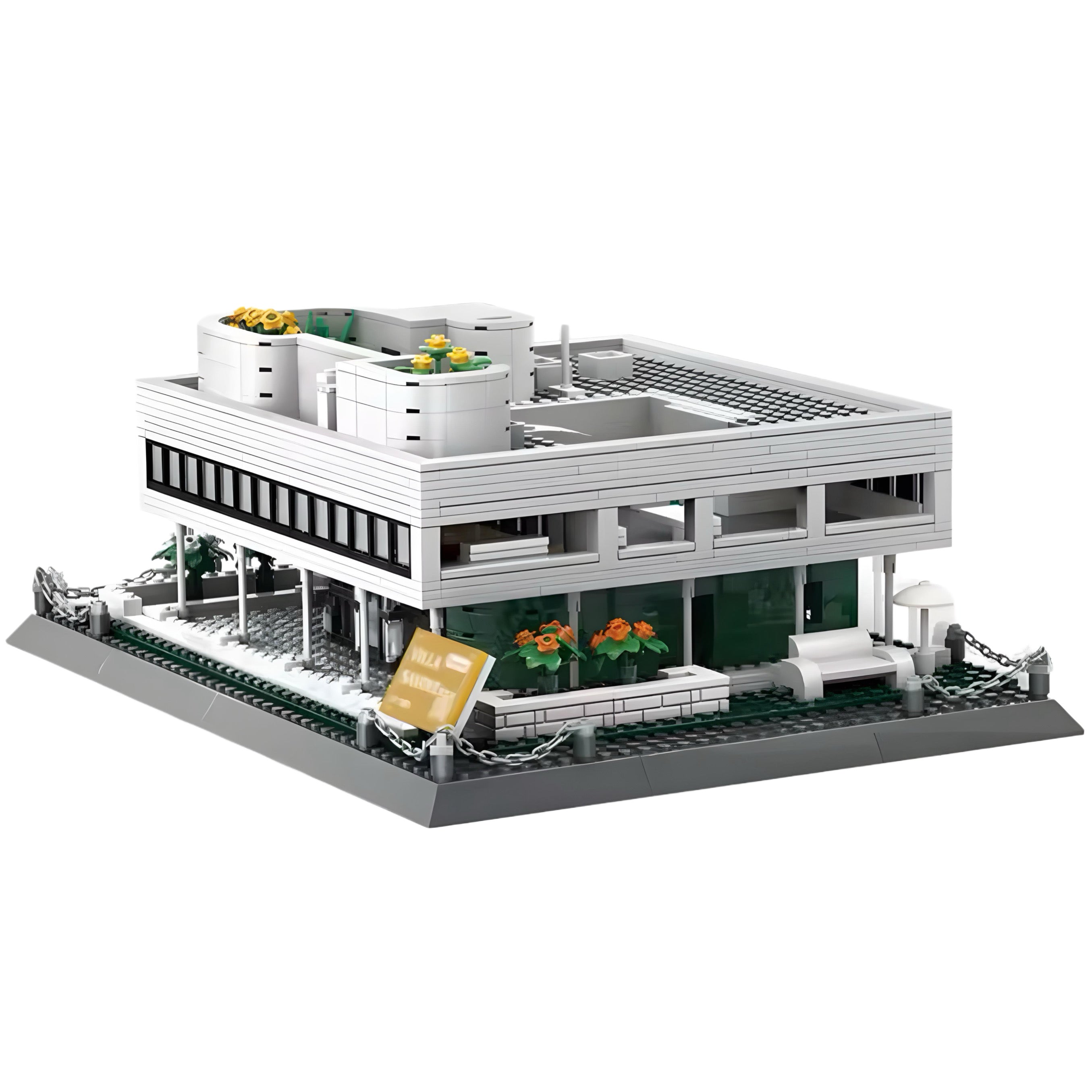 Brick MOC Villa Savoye, Paris | 1225pcs - Brick Car Merchant