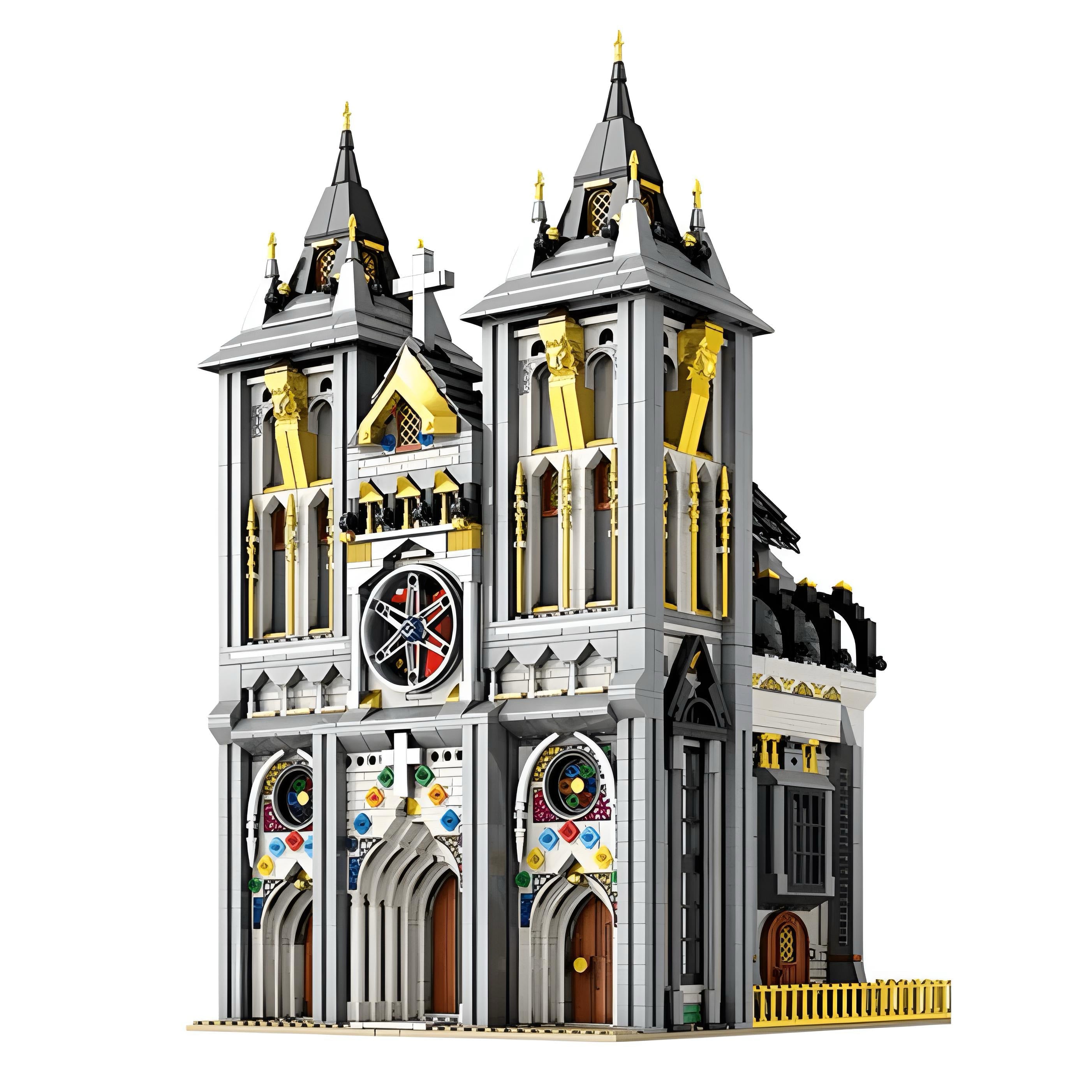 Brick MOC European Century Church | 3469pcs - Brick Car Merchant