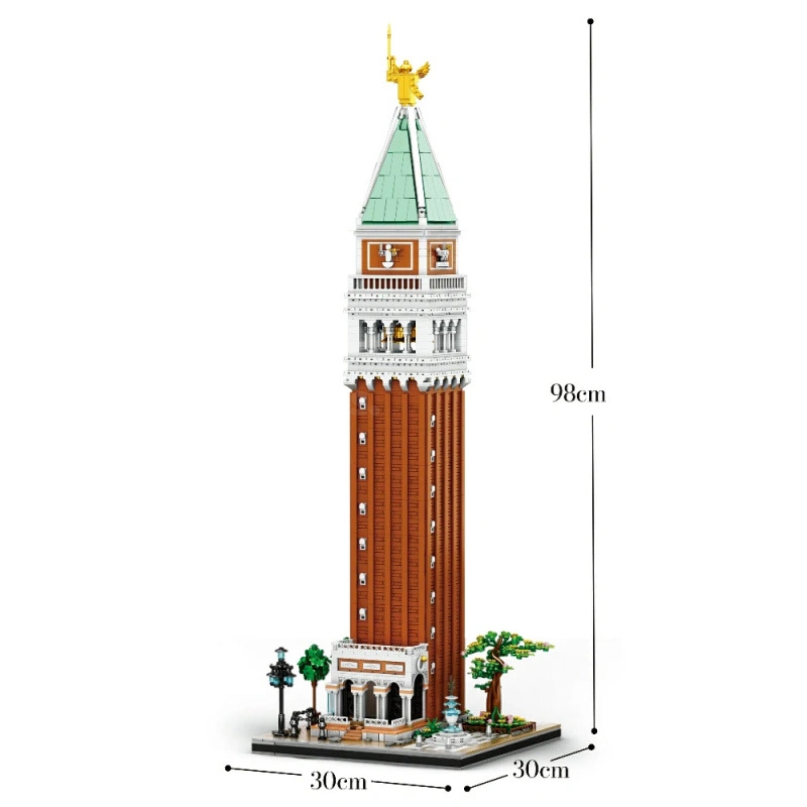 Brick MOC The Ultimate St. Mark's Campanile | 3904pcs - Brick Car Merchant