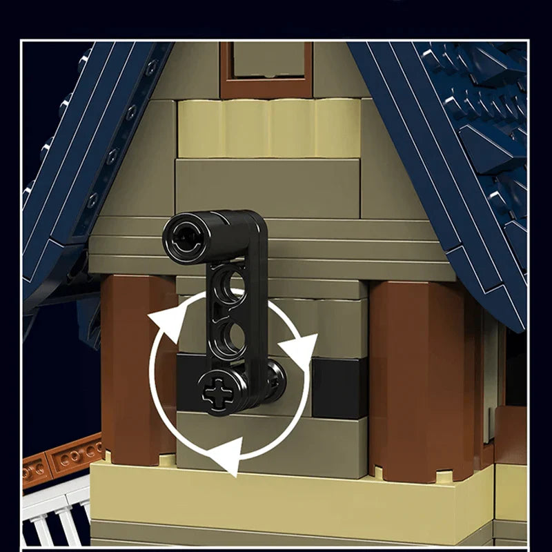 Brick MOC Middle Ages Windmill | 1583pcs - Brick Car Merchant