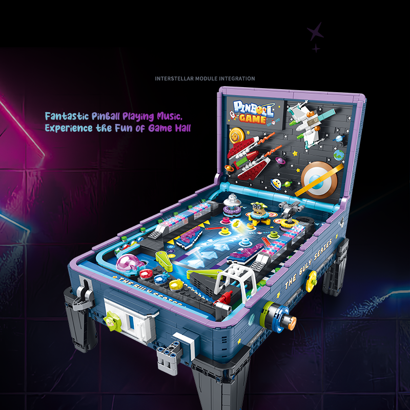 Brick MOC Steel Ball Space Pinball Machine | 2309 pieces - Brick Car Merchant