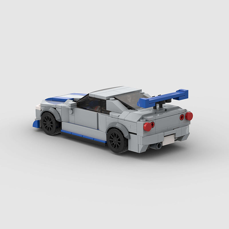 Brick MOC Nissan Skyline GTR R34 Paul Walker - Brick Car Merchant