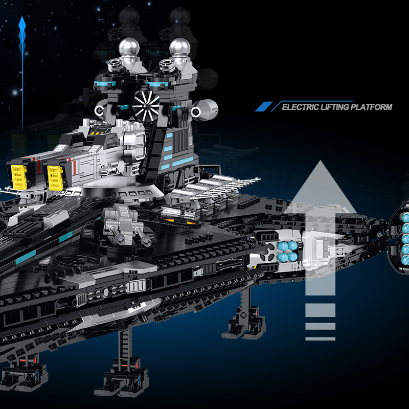 Brick MOC Dark Meridian Space Cruiser | 2628pcs - Brick Car Merchant