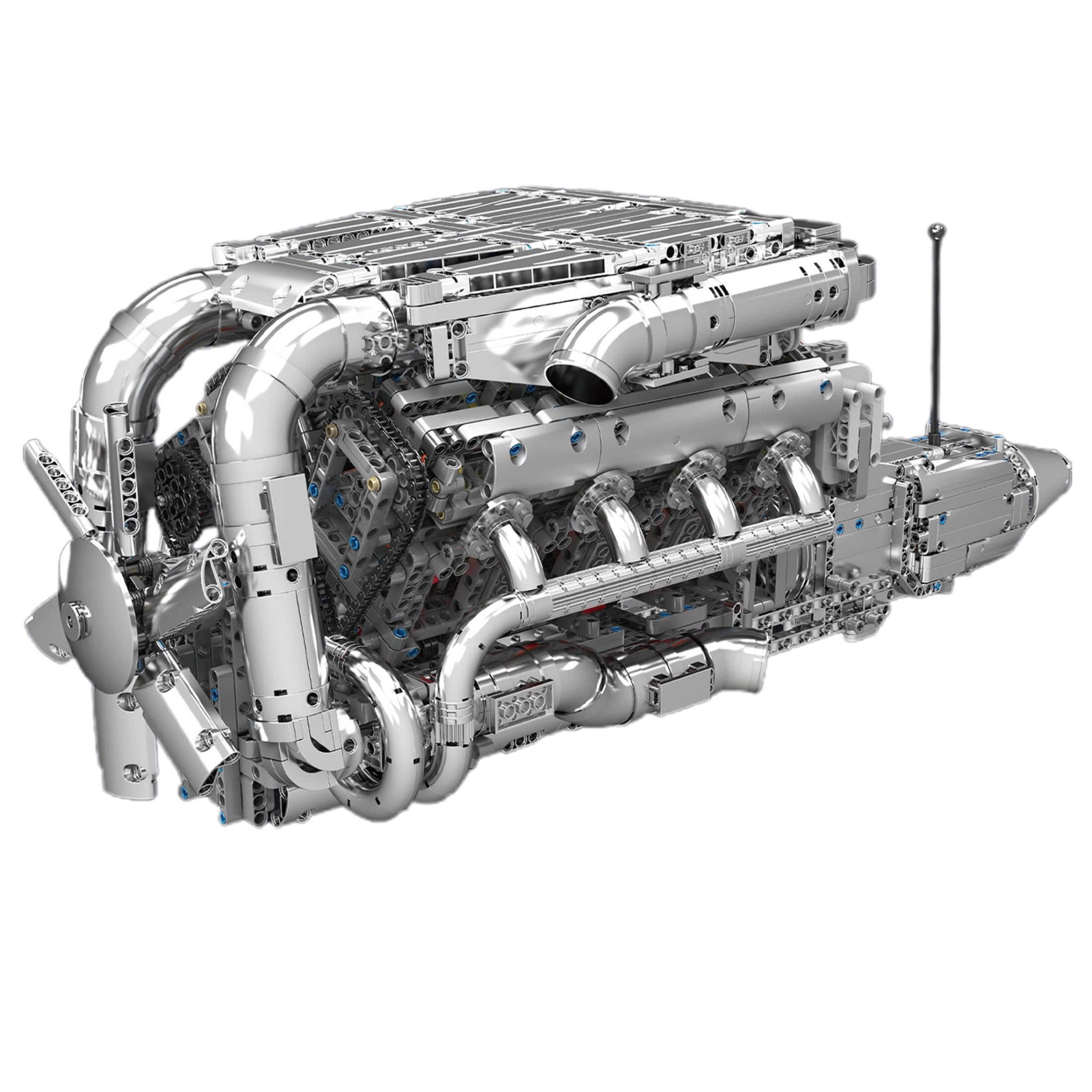 Brick MOC 5.5L AMG V8 Engine & Gearbox | 2898pcs - Brick Car Merchant