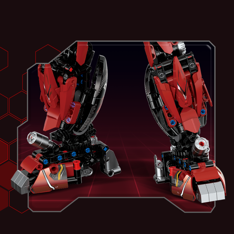 Brick MOC Crimson Havoc Battle Mecha | 1221pcs - Brick Car Merchant