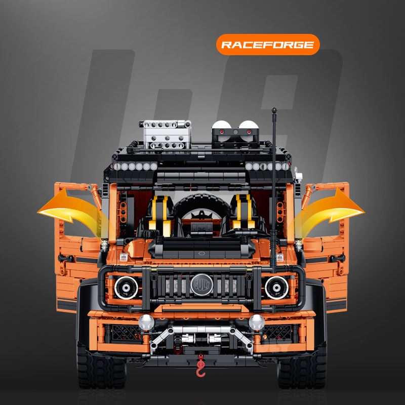 Brick MOC Mercedes AMG "Amber Fortress" G63 | 3914 pieces - Brick Car Merchant