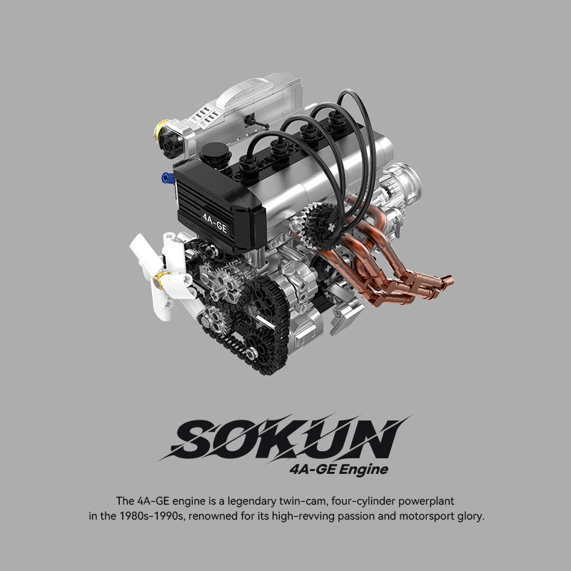 Brick MOC Toyota 4A-GE Engine - Brick Car Merchant