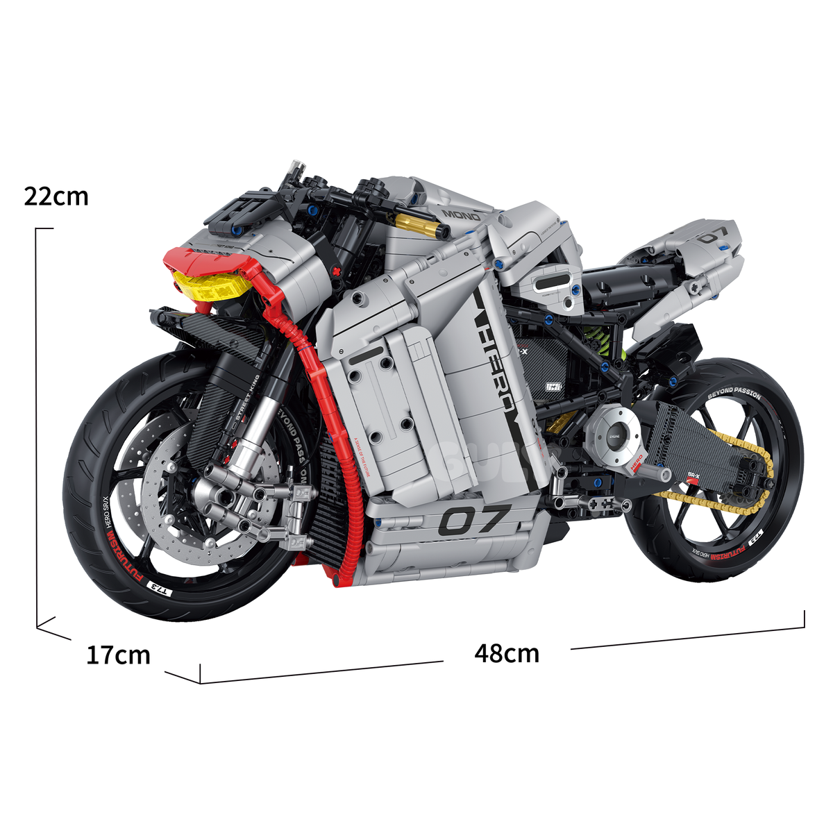 Zero SR-X Electric Concept Motorcycle 1:5 building set - image 7