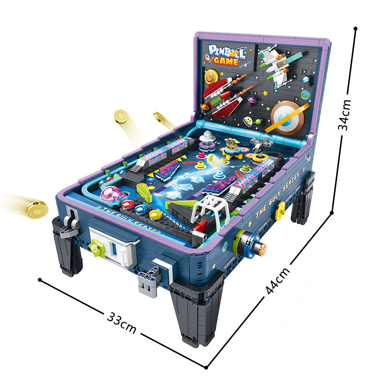 Brick MOC Steel Ball Space Pinball Machine | 2309 pieces - Brick Car Merchant
