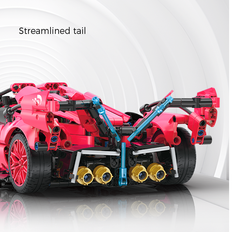 Brick MOC Lamborghini V12 Concept Candy Edition | 1126 pieces - Brick Car Merchant