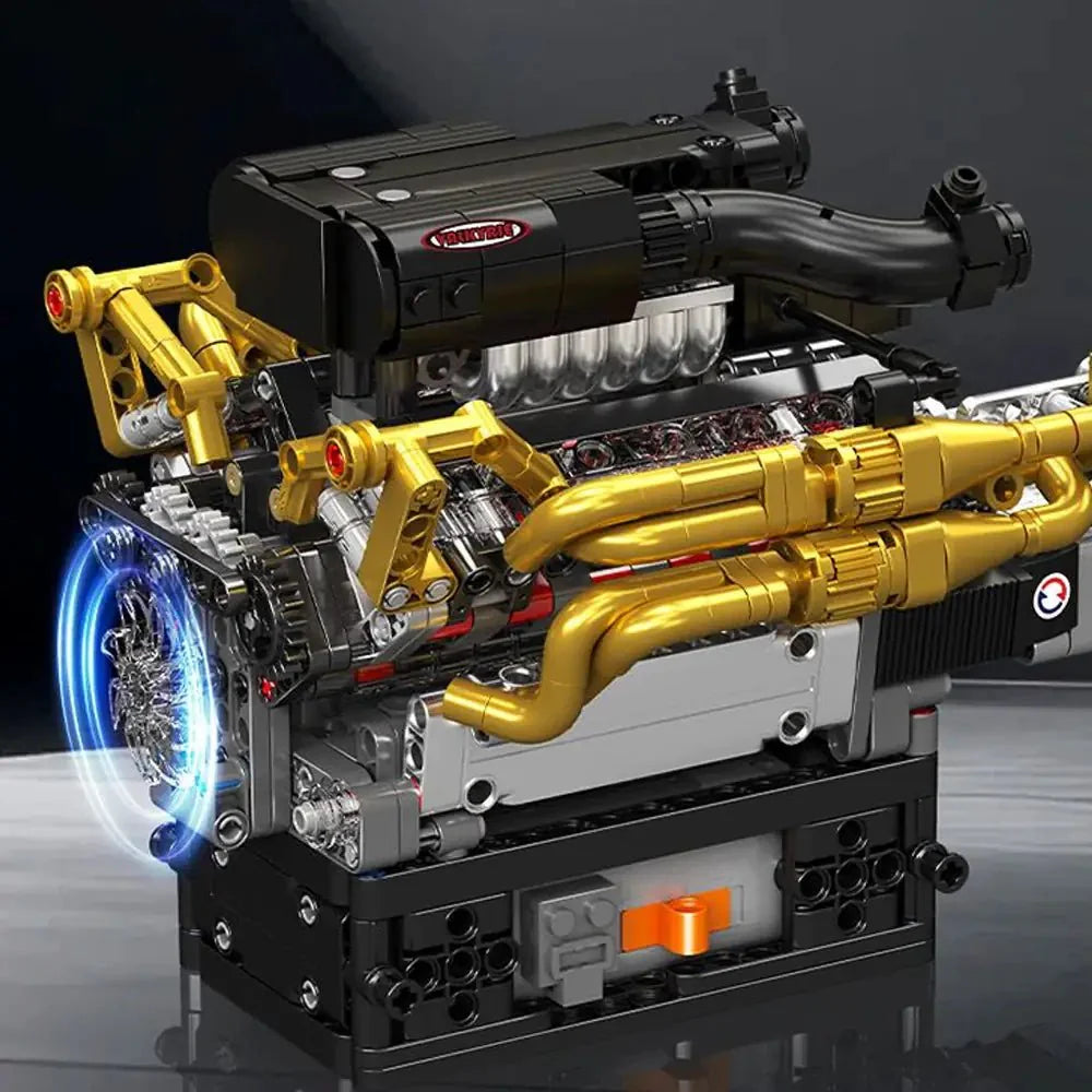 LEGO MOC 6.5L V12 N/A Valkyrie Engine Kit | 973pcs - Brick Car Merchant