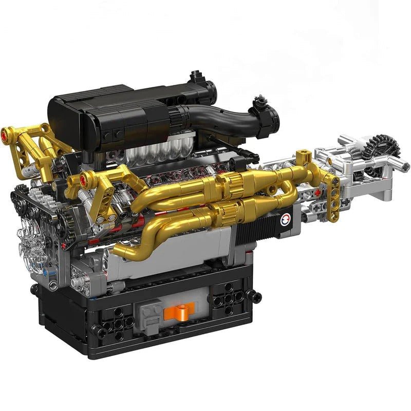 LEGO MOC 6.5L V12 N/A Valkyrie Engine Kit | 973pcs - Brick Car Merchant