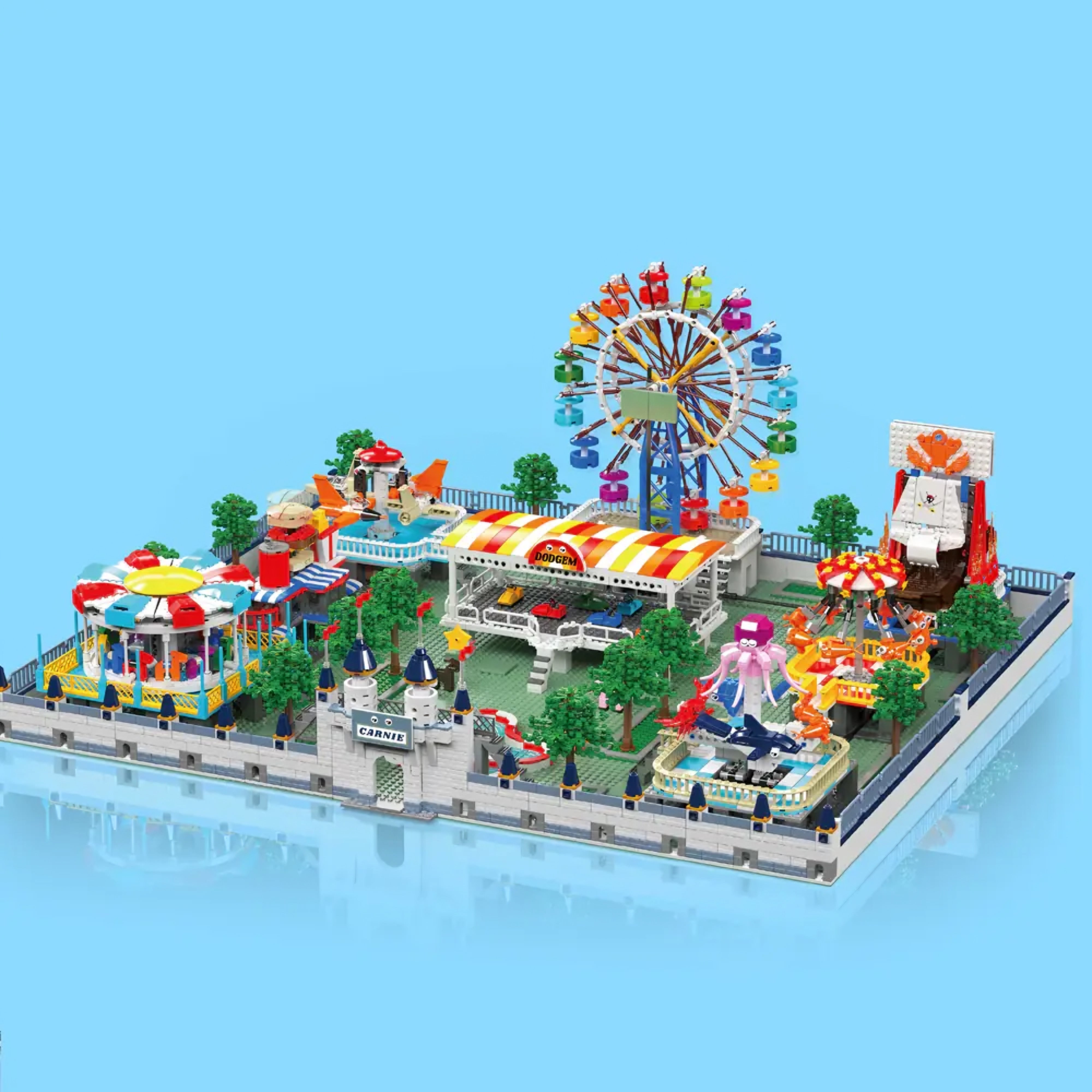 Brick MOC The Ultimate Motorised Theme Park | 5220pcs - Brick Car Merchant