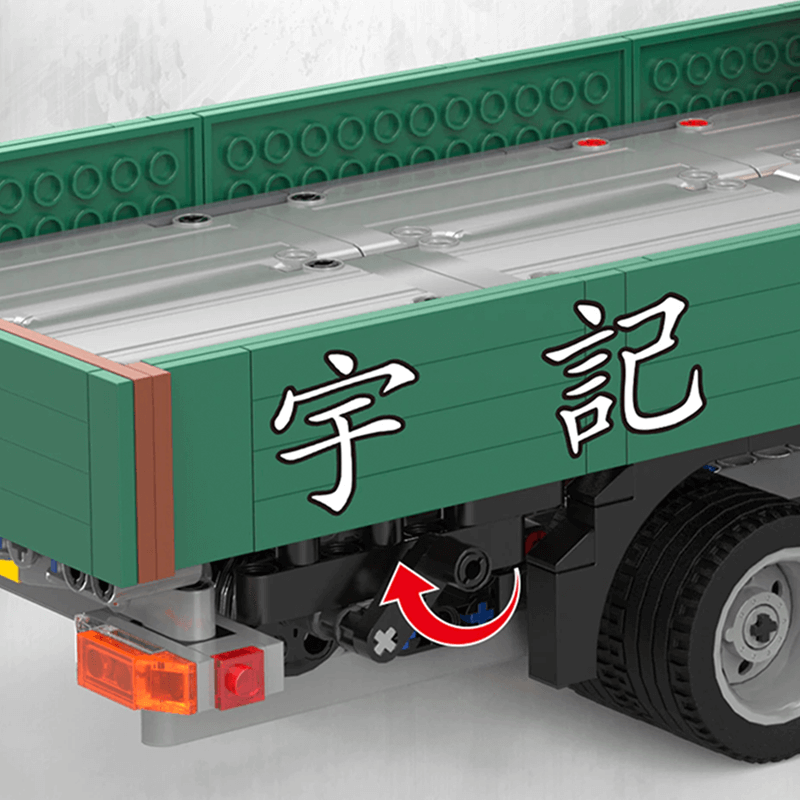 LEGO MOC Truck With Crane Remote Control | 1476pcs - Brick Car Merchant