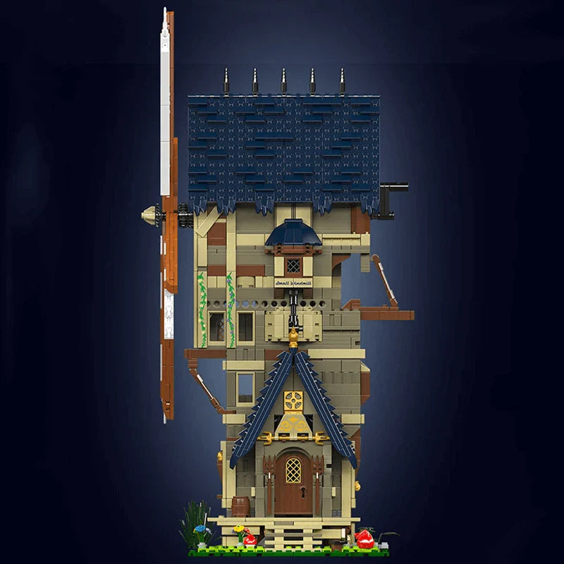 Brick MOC Middle Ages Windmill | 1583pcs - Brick Car Merchant