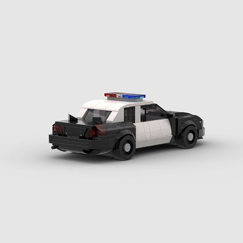 Brick MOC Ford Crown Victoria Police V2 - Brick Car Merchant