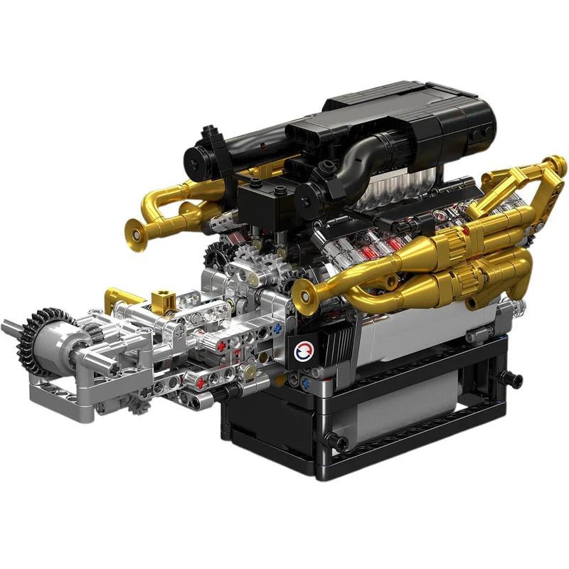 Brick MOC 6.5L V12 N/A Valkyrie Engine Kit | 973pcs - Brick Car Merchant