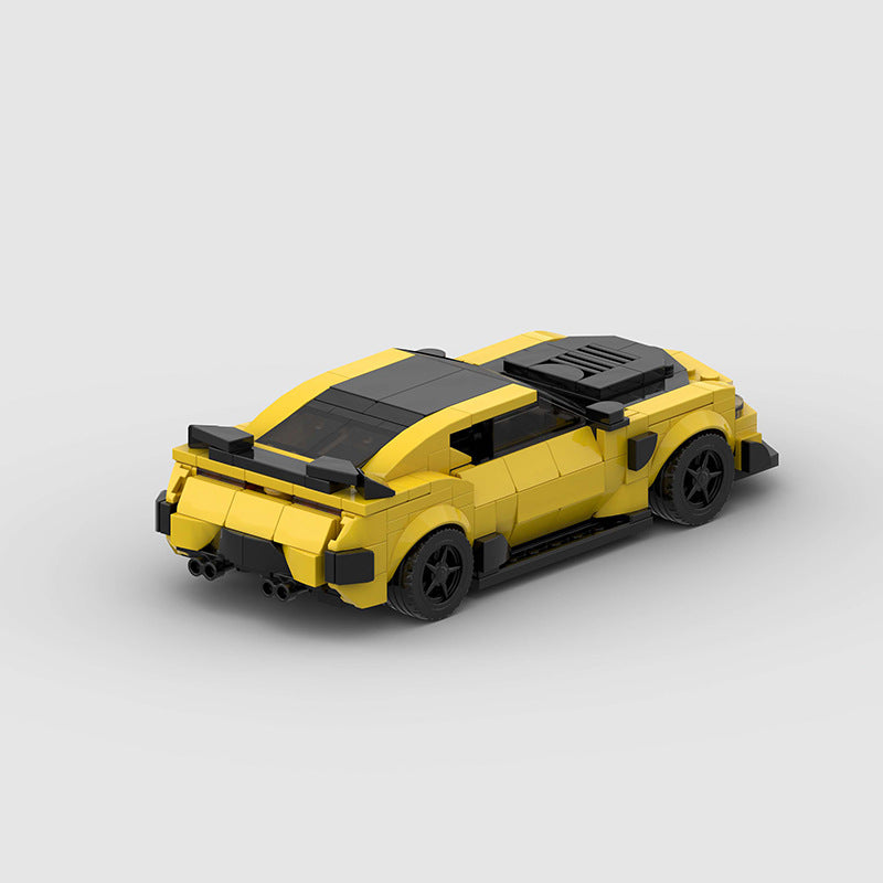 Brick MOC Chevrolet Camaro "Bumblebee" from Transformers - Brick Car Merchant