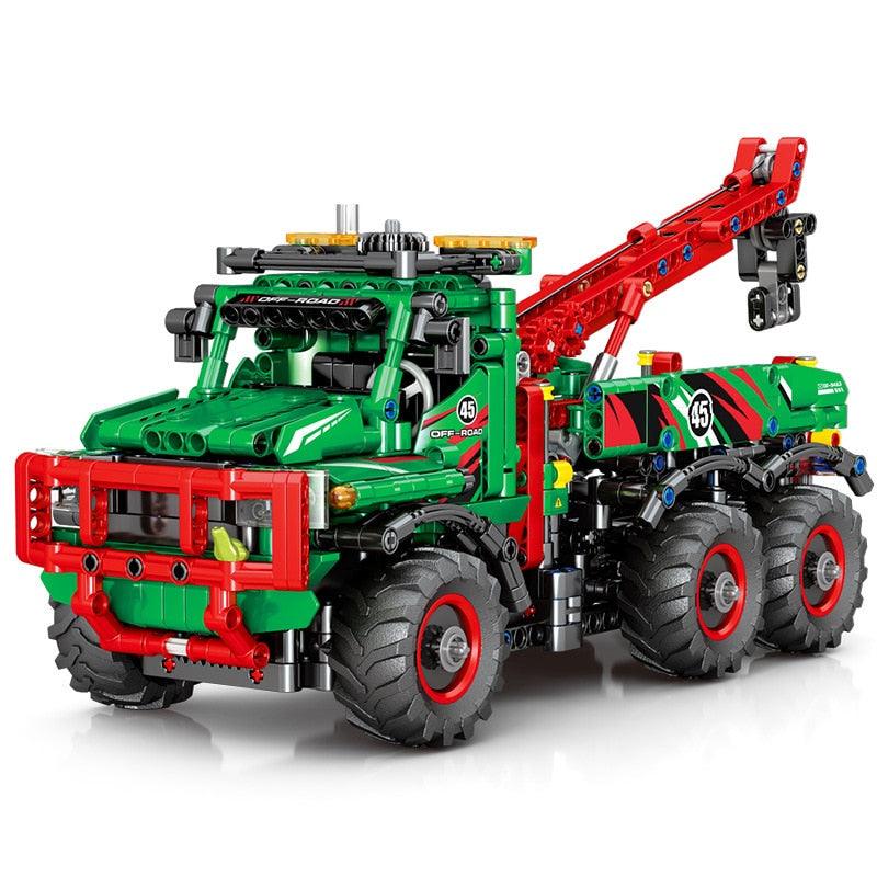 Brick MOC 6x6 Crane Construction Truck | 1135pcs - Brick Car Merchant