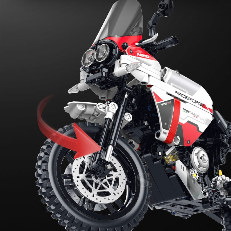 Ducati DesertX Adventure Motorcycle 1:8 building set - image 4