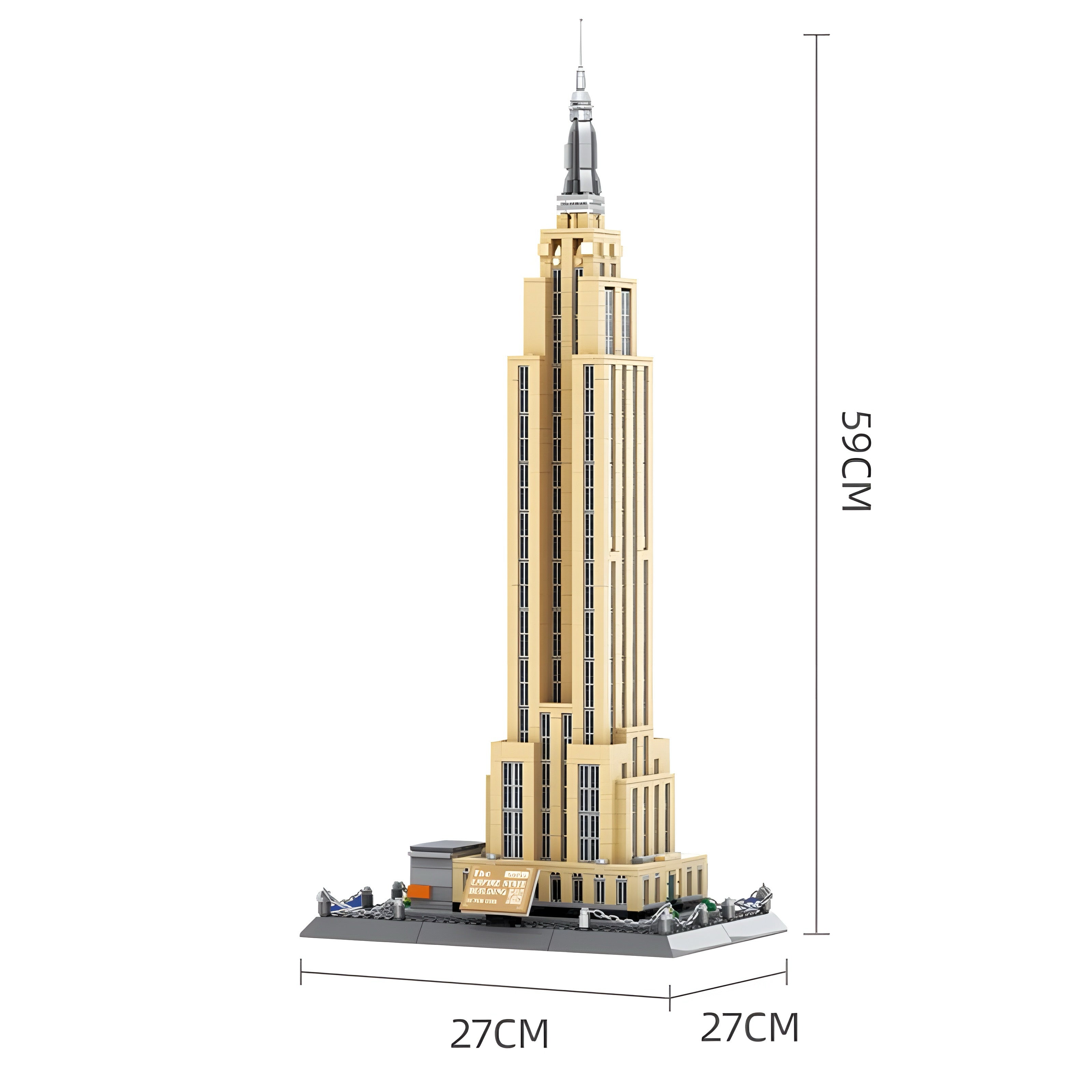 Brick MOC Empire State Building | 1572pcs - Brick Car Merchant