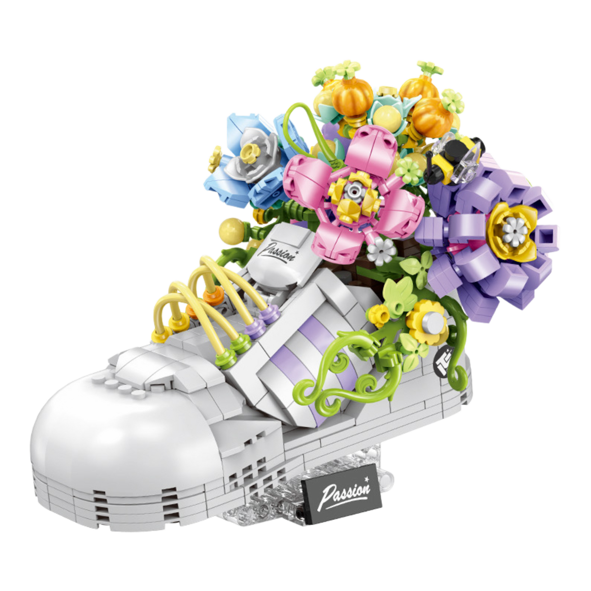 Brick MOC Bloom Kicks Floral Sneaker | 749 pieces - Brick Car Merchant