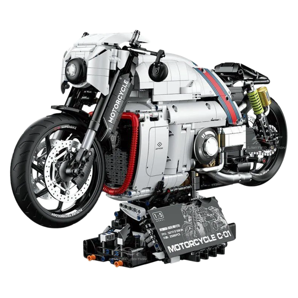 Brick MOC 1:5 Morphline C-01 Transforming Motorcycle Mecha | 2380pcs - Brick Car Merchant