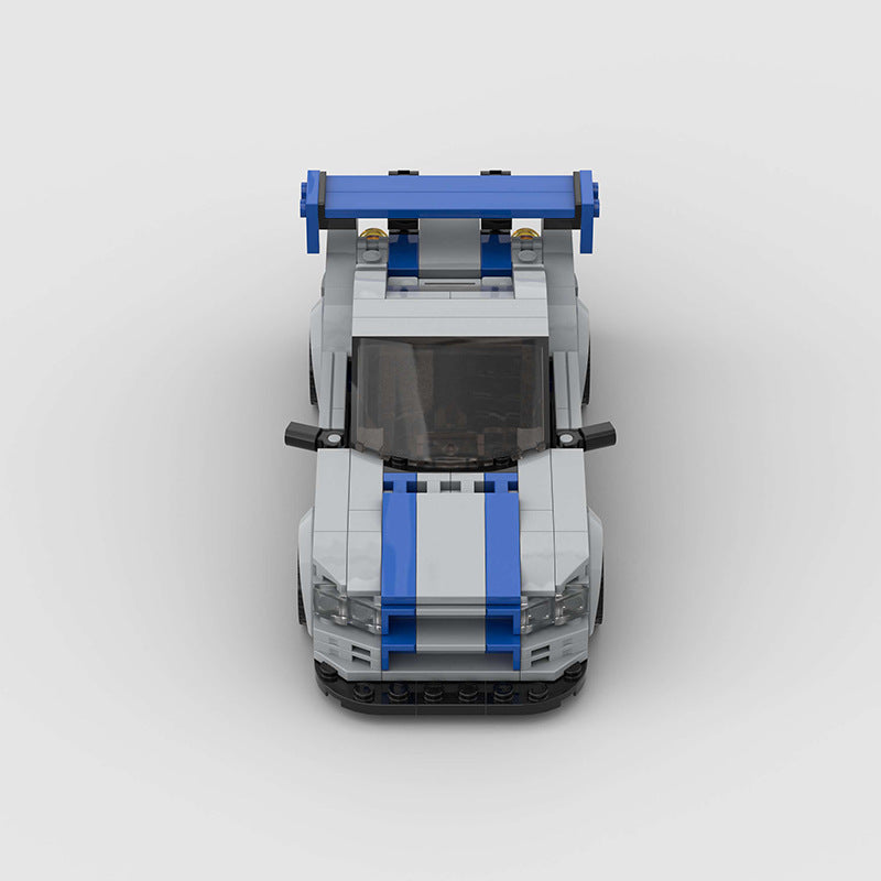Brick MOC Nissan Skyline GT-R R34 Fast & Furious - Brick Car Merchant