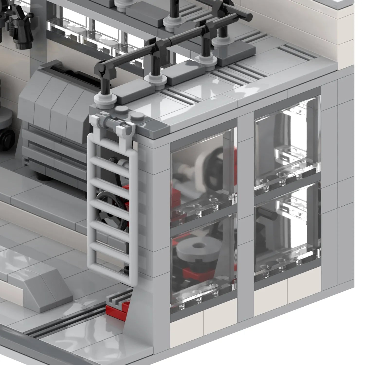 Brick MOC Workshop Display - Brick Car Merchant