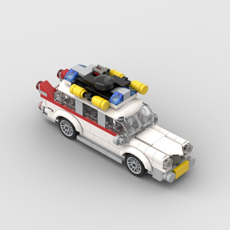 Brick MOC Ghostbusters Ecto-1 Cadillac Miller-Meteor Sentinel - Brick Car Merchant