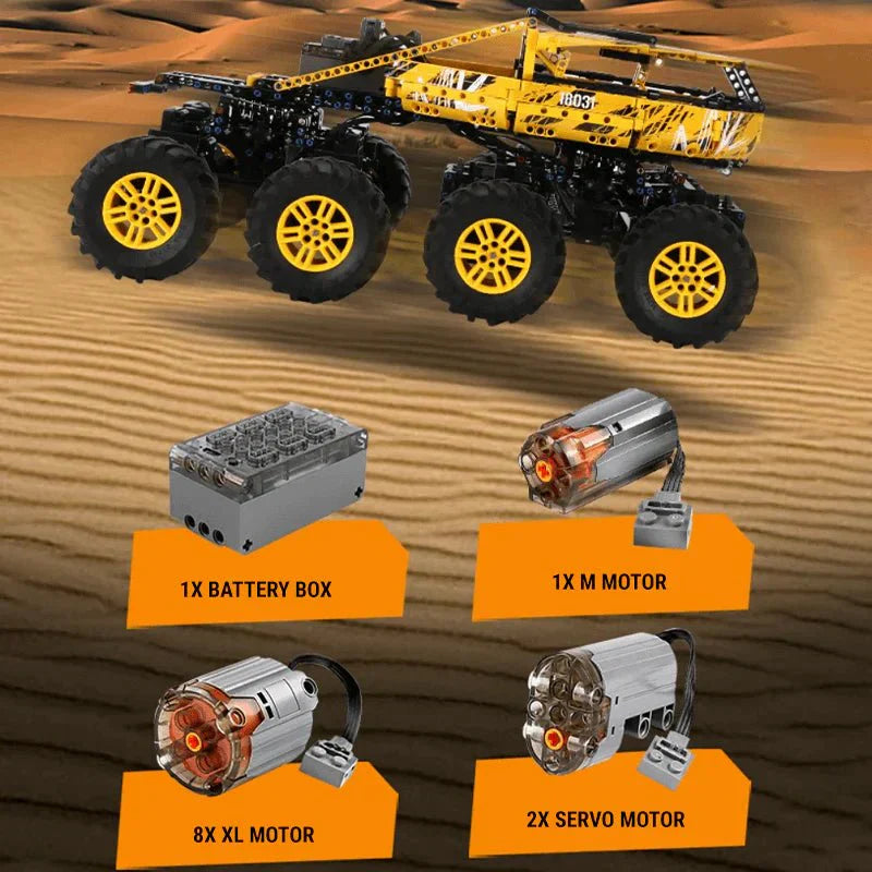 Brick MOC 8-Wheel Drive Off-Roader | 1961pcs - Brick Car Merchant