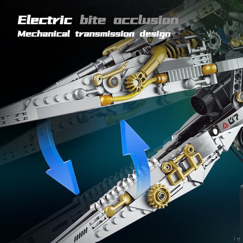 Brick MOC Steam Pterodactyl Mechanical Skull | 888pcs - Brick Car Merchant