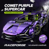 LEGO MOC Lamborghini Supercar Comet Purple | Remote Control, Electric Doors, Electric Convertible Top, V10 Engine, Custom Starry Sky Finish, 3654pcs - Brick Car Merchant LEGO MOC Lamborghini Supercar Comet Purple | Remote Control, Electric Doors, Electric Convertible Top, V10 Engine, Custom Starry Sky Finish, 3654pcs - Brick Car Merchant