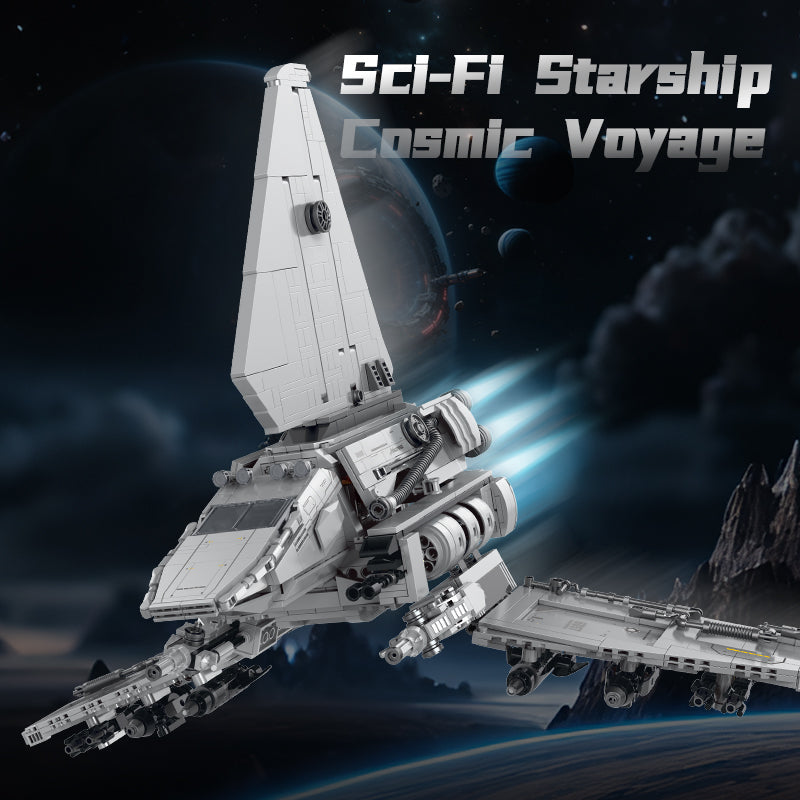 Delta Envoy Command Shuttle building kit - detail view 2 - Brick Car Merchant