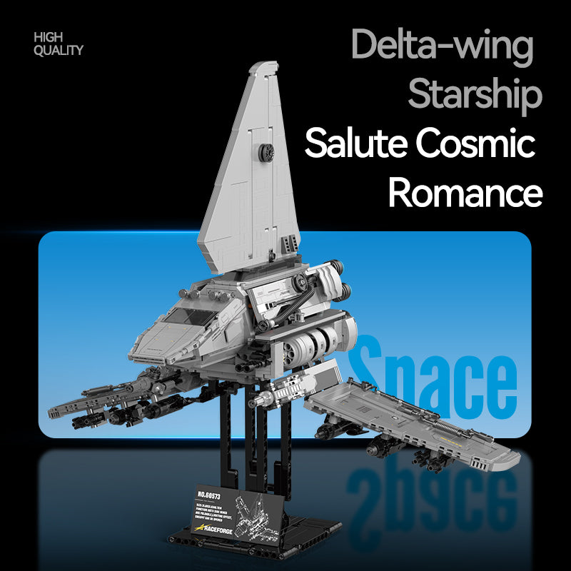 Delta Envoy Command Shuttle building kit - detail view 3 - Brick Car Merchant