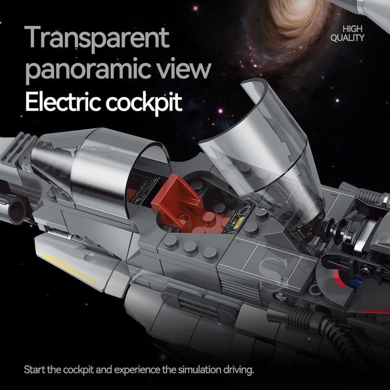Twin Nova Space Fighter building kit - detail view 4 - Brick Car Merchant