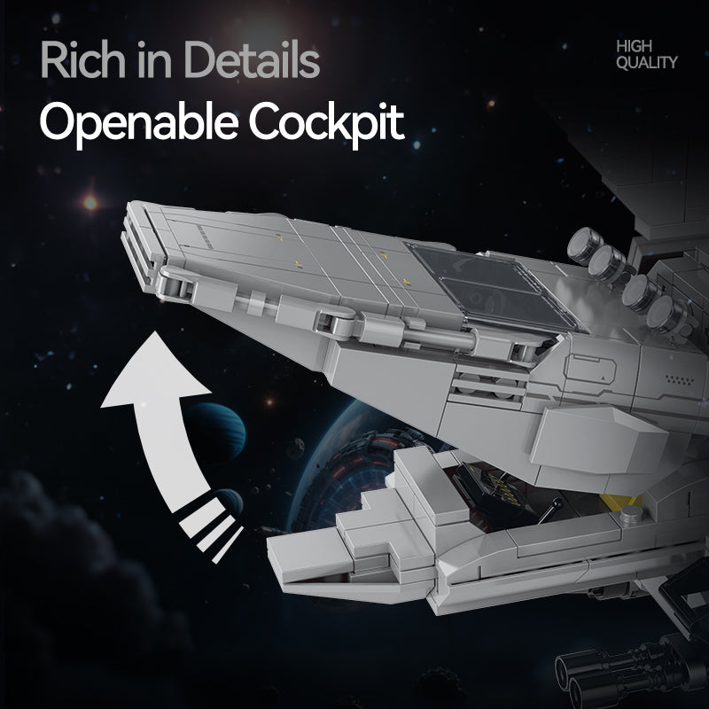 Delta Envoy Command Shuttle building kit - detail view 5 - Brick Car Merchant