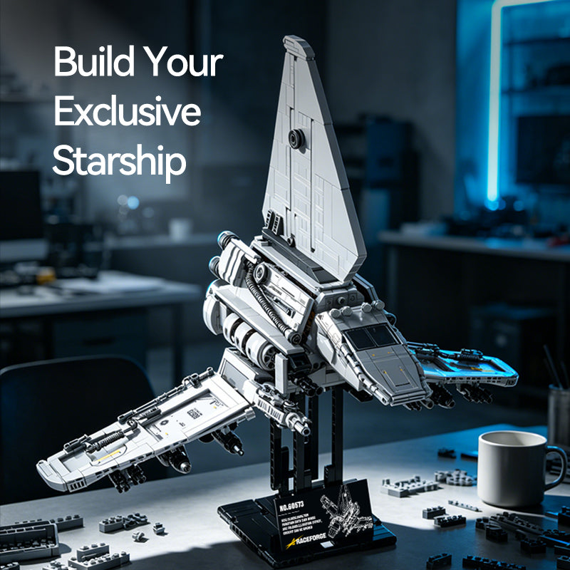 Delta Envoy Command Shuttle building kit - detail view 6 - Brick Car Merchant