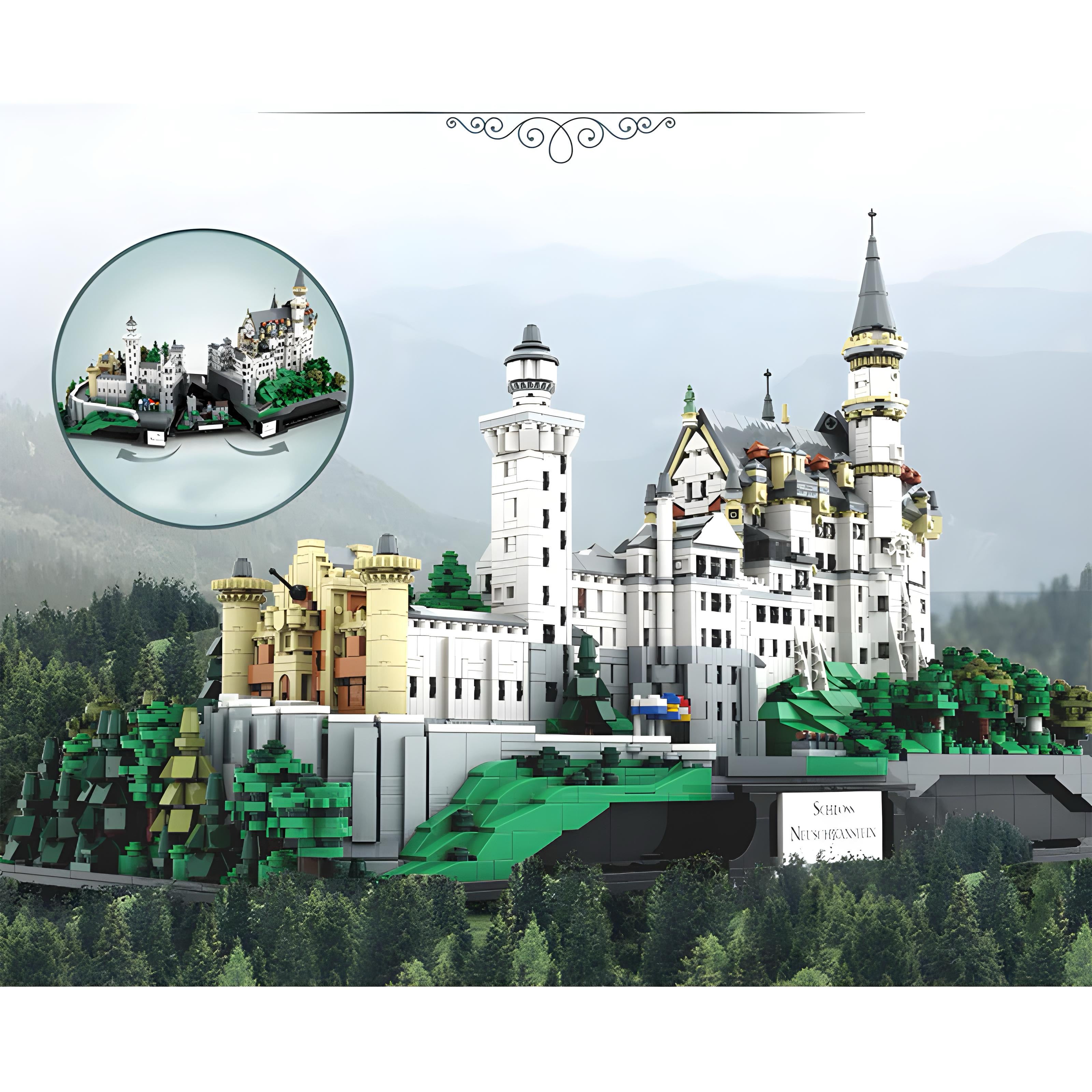 Brick MOC Neuschwanstein Castle | 7438pcs - Brick Car Merchant