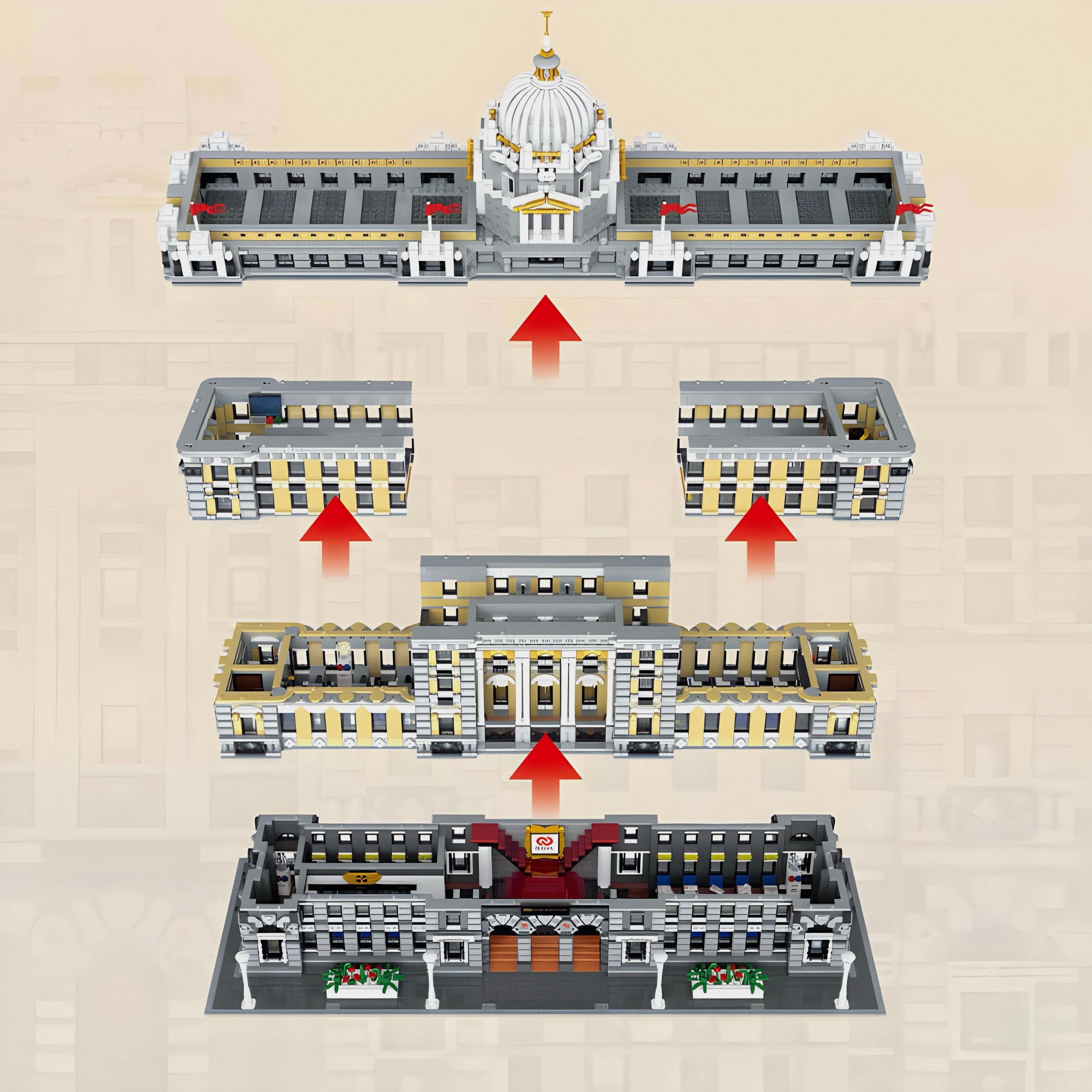 Brick MOC The Mega Bank | 10424pcs - Brick Car Merchant