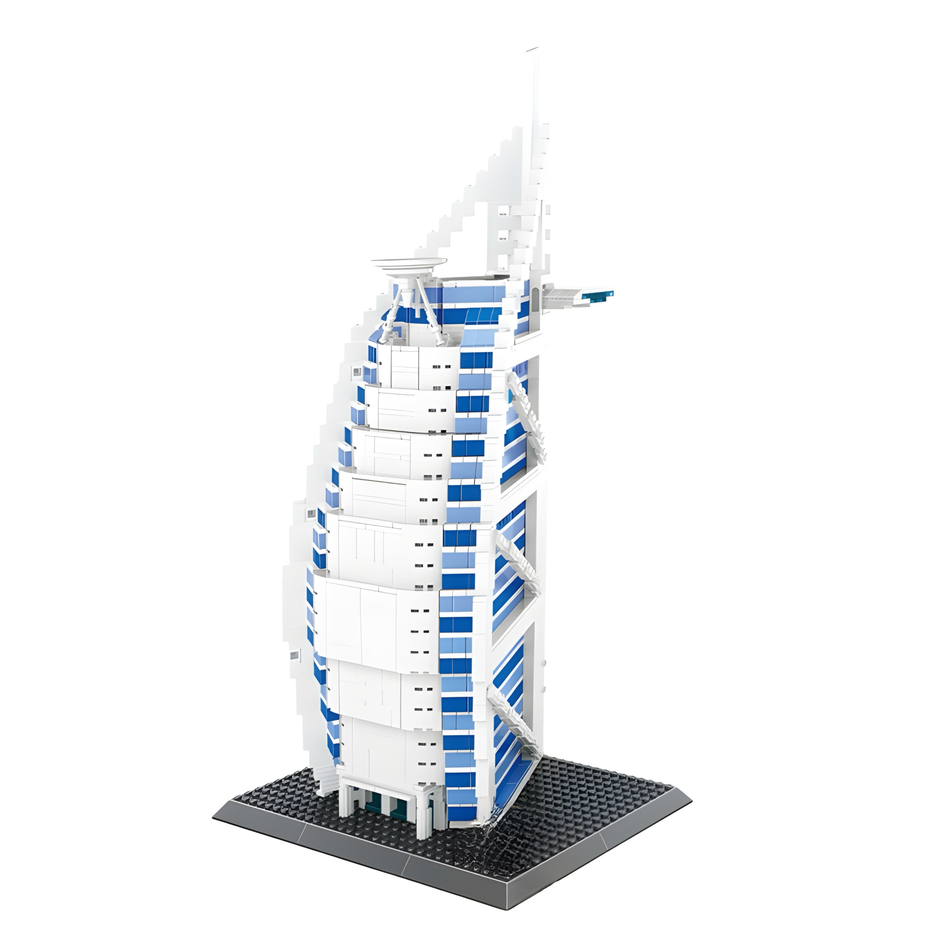 Brick MOC Burj Al Arab | 1370pcs - Brick Car Merchant